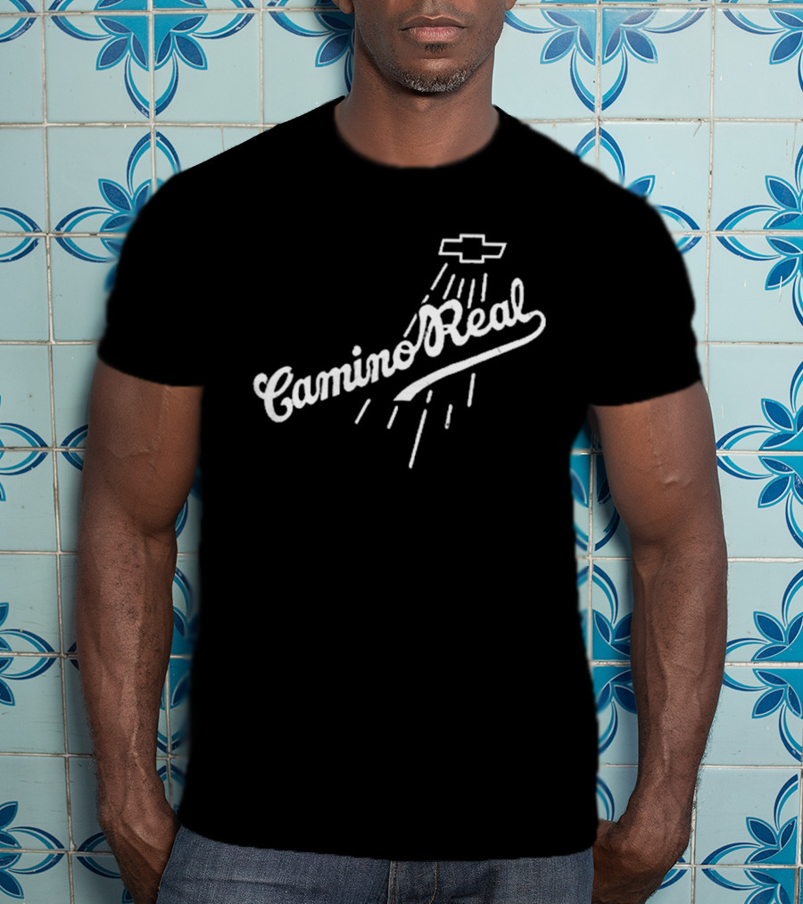 Los Angeles Dodgers Teoscar Hernandez Camino Real Chevrolet Logo T-Shirt