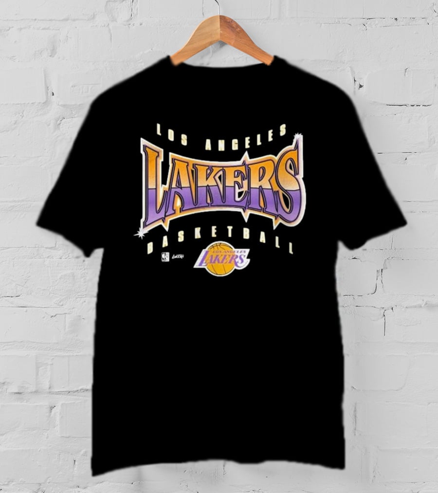 Los Angeles Lakers Basketball Vintage Style Typography T-Shirt