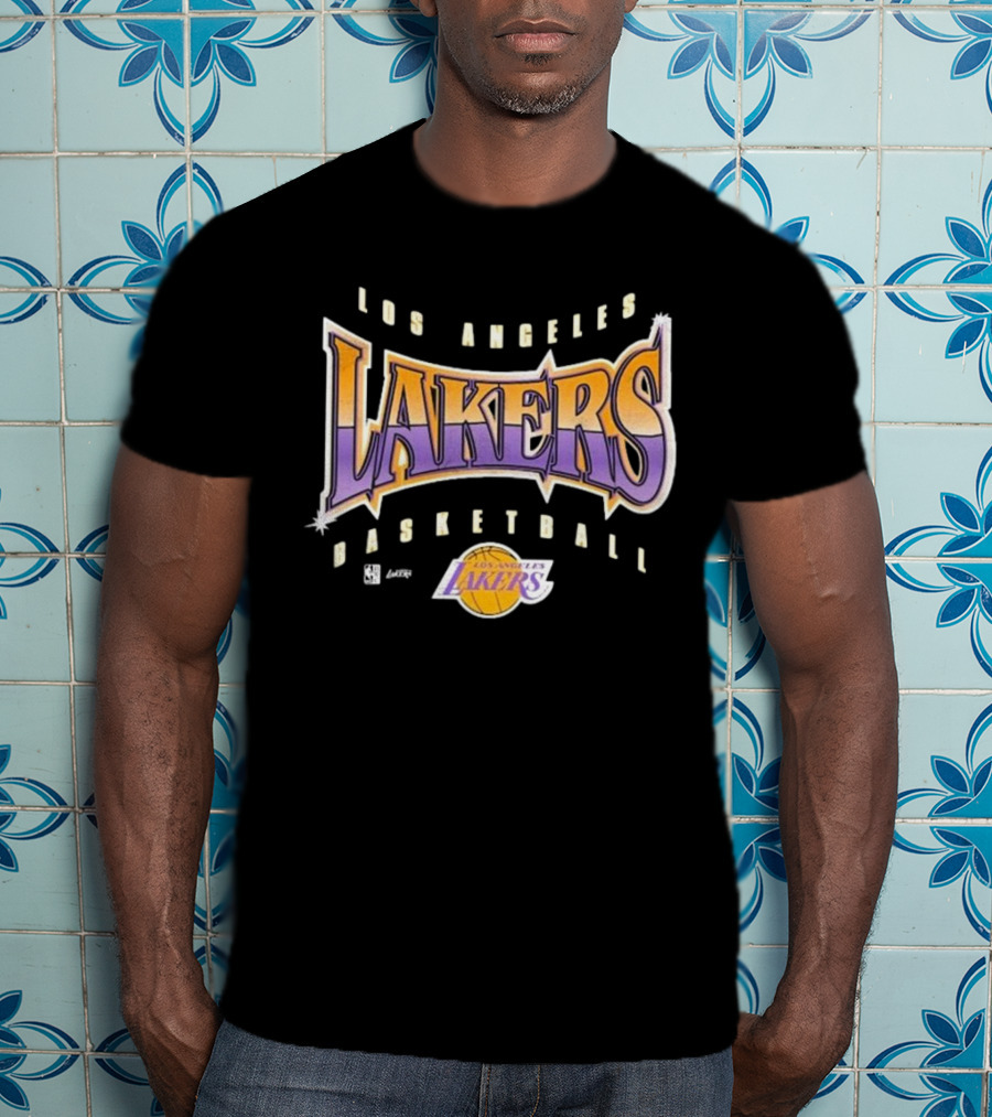 Los Angeles Lakers Basketball Vintage Style Typography T-Shirt