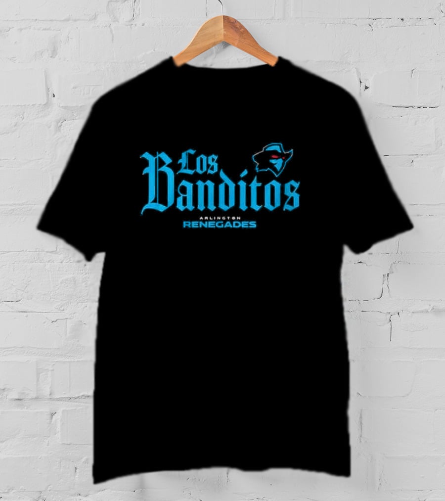 Los Banditos Arlington Renegades Texas Map Red Eyes T-Shirt