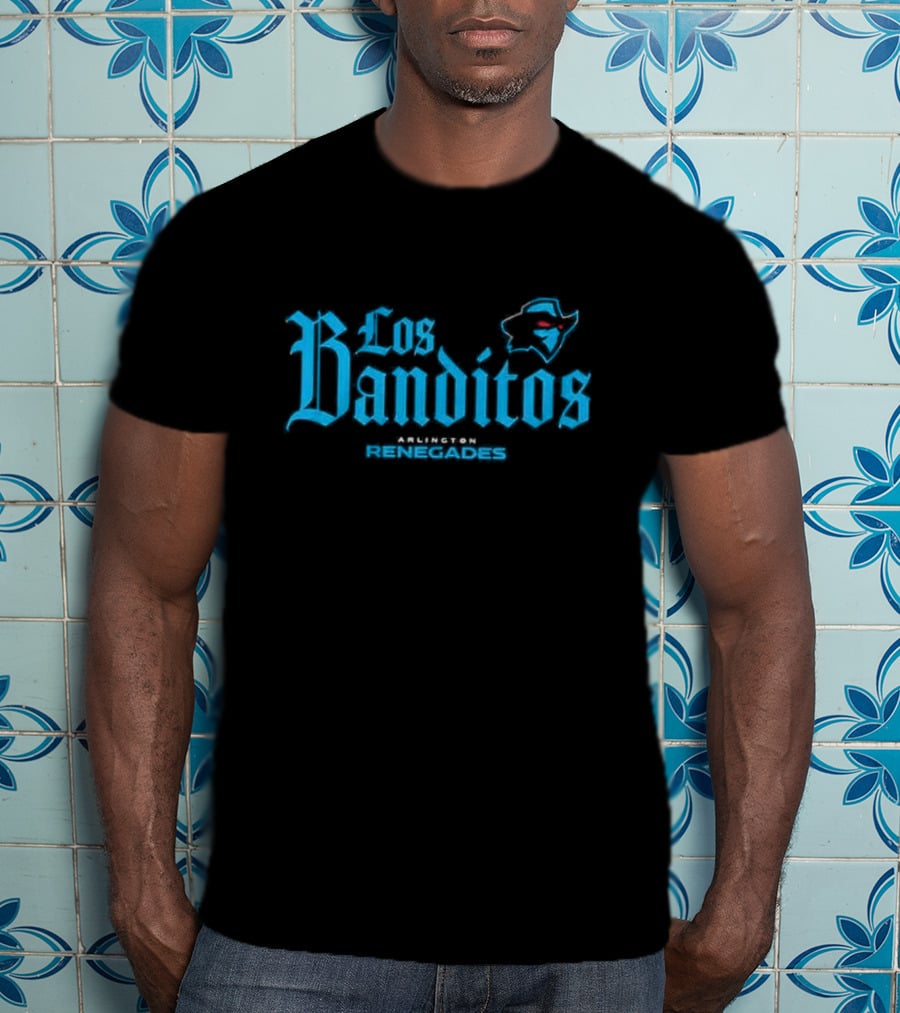 Los Banditos Arlington Renegades Texas Map Red Eyes T-Shirt
