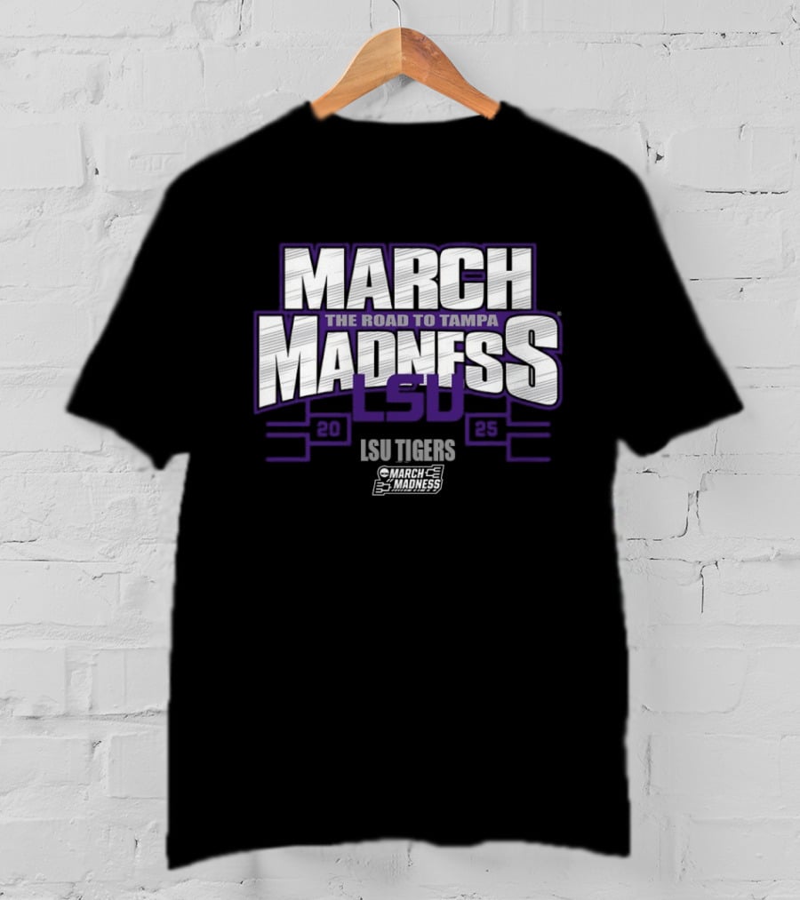 LSU Tigers March Madness 2025 The Road To Tampa T-Shirt