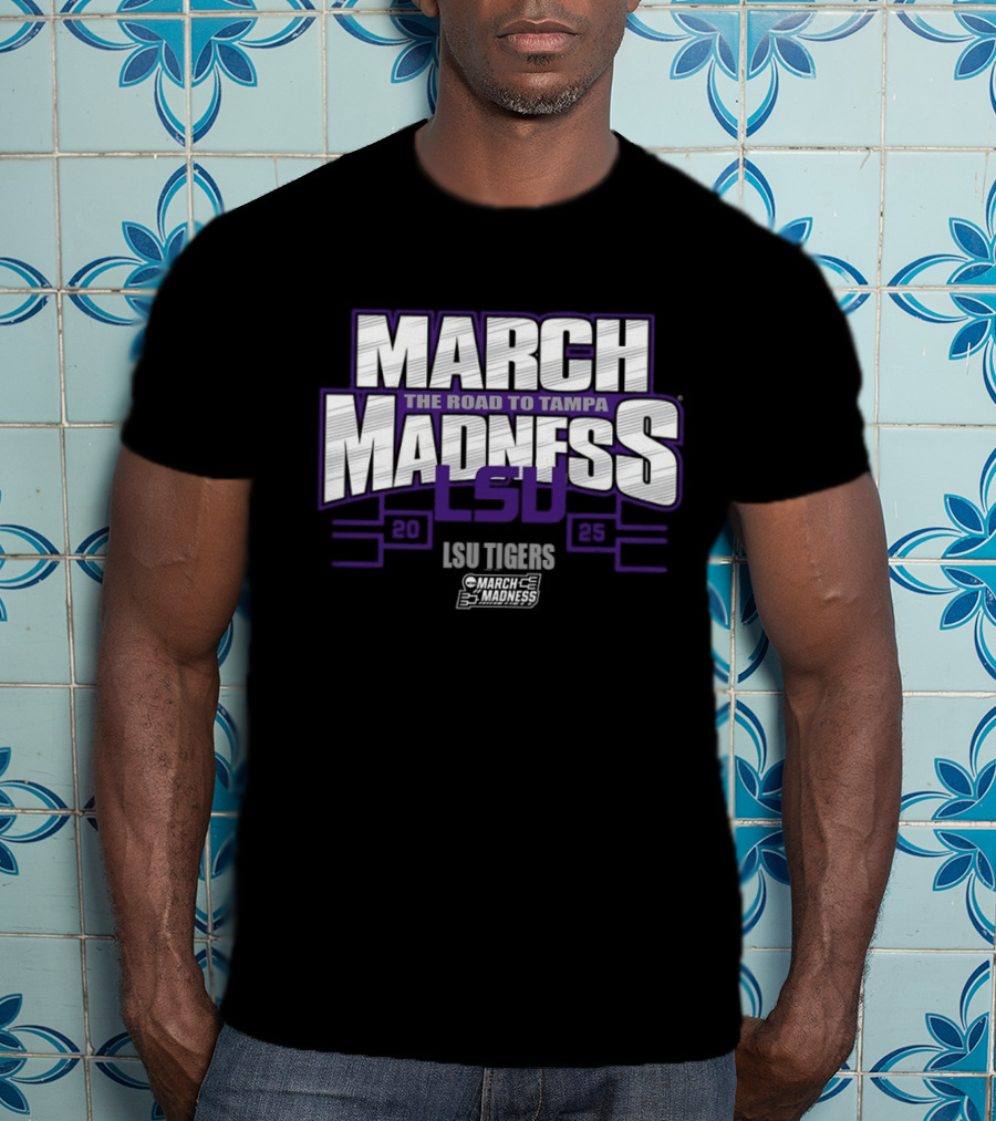 LSU Tigers March Madness 2025 The Road To Tampa T-Shirt