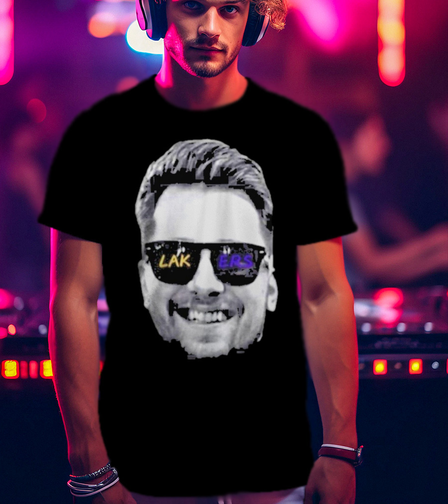 Luka Doncic Los Angeles Lakers Basketball Face Sunglasses T-Shirt