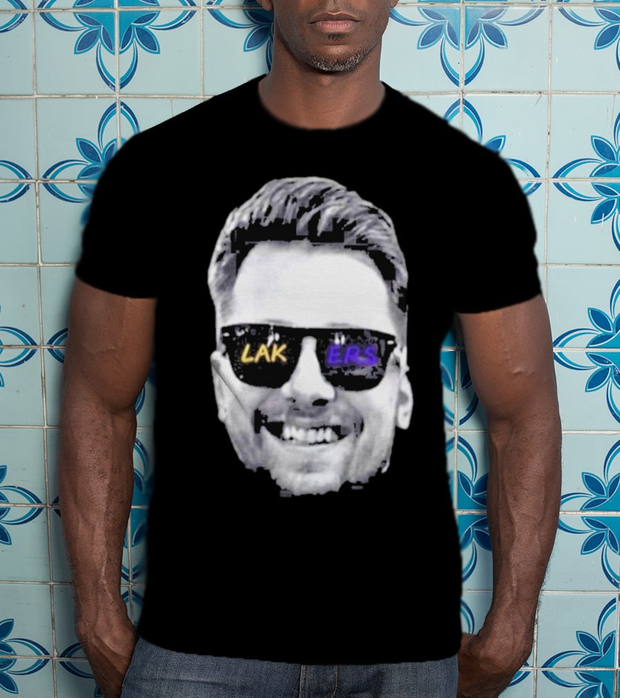 Luka Doncic Los Angeles Lakers Basketball Face Sunglasses T-Shirt