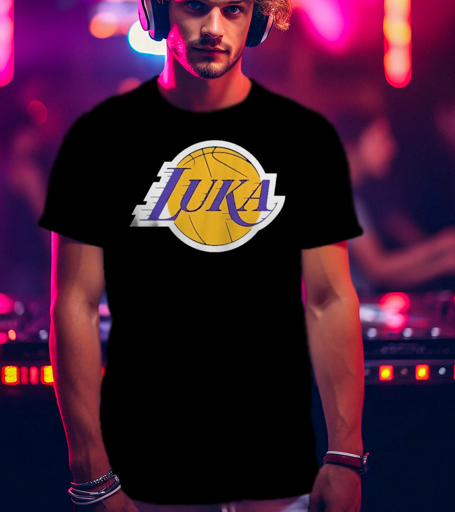 Luka Los Angeles Showtime Basketball-Inspired T-Shirt