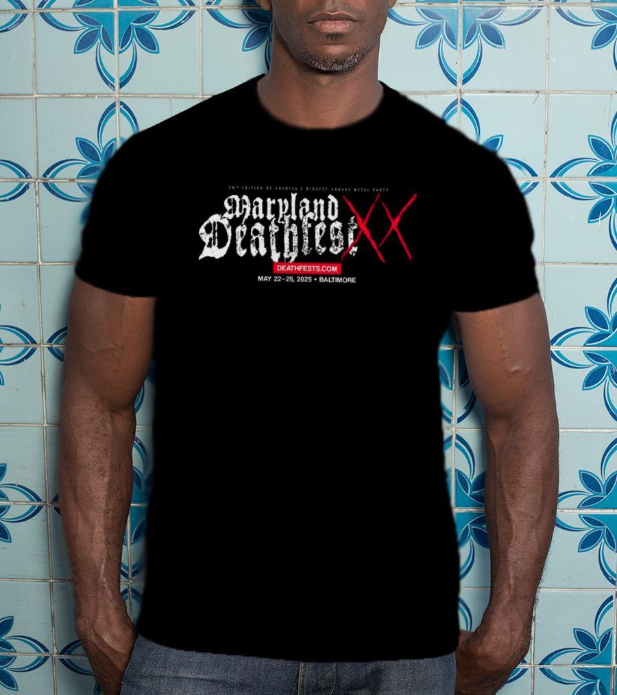 Maryland Deathfest XX May 22-25 2025 Baltimore Deathfests.com T-Shirt