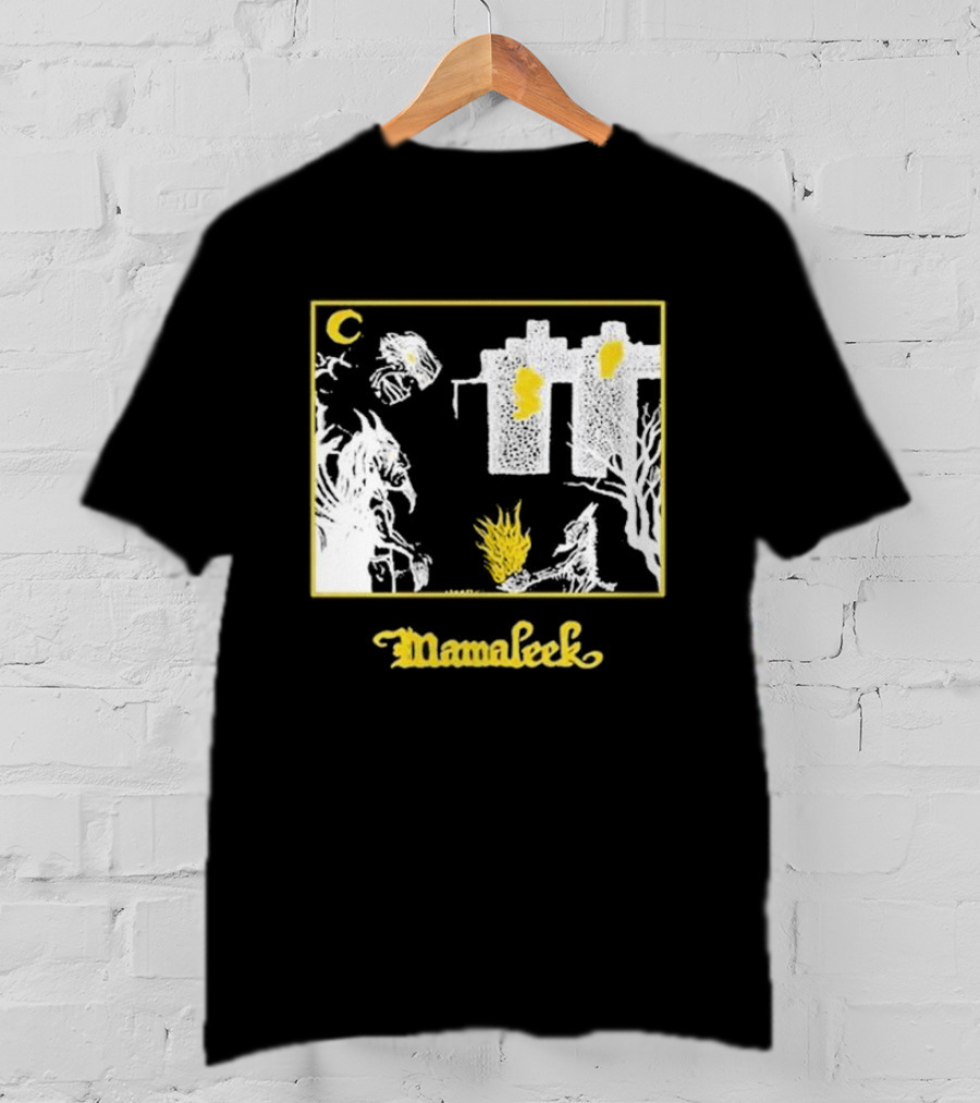 Mamaleek Netherworld Moonlit Cityscape And Surreal Figures T-Shirt