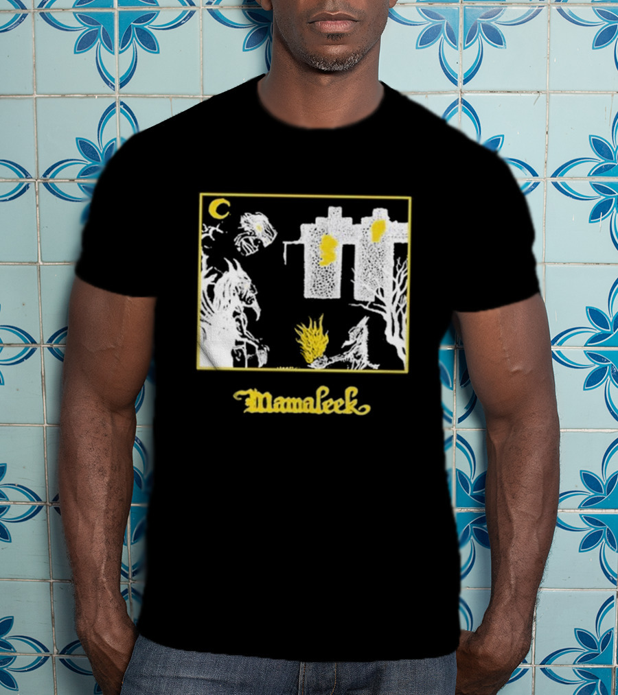 Mamaleek Netherworld Moonlit Cityscape And Surreal Figures T-Shirt