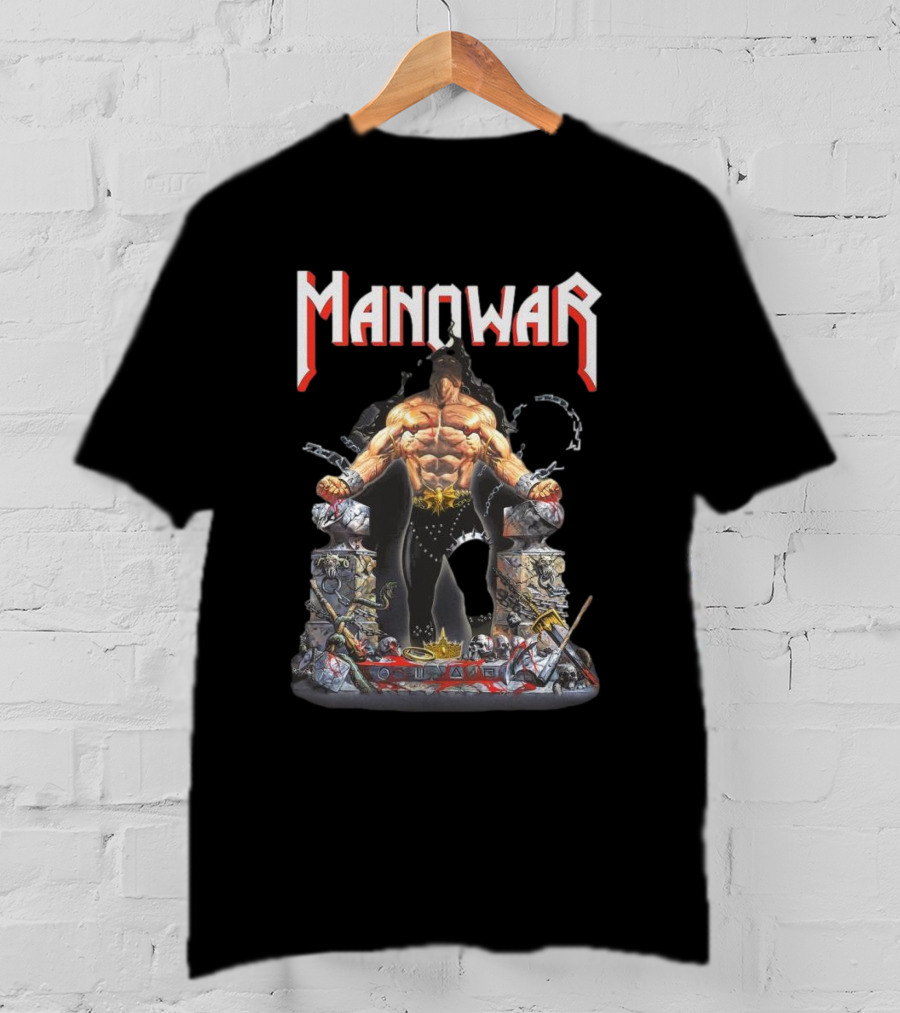 Manowar Louder Than Hell Warrior Chains 2025 T-Shirt
