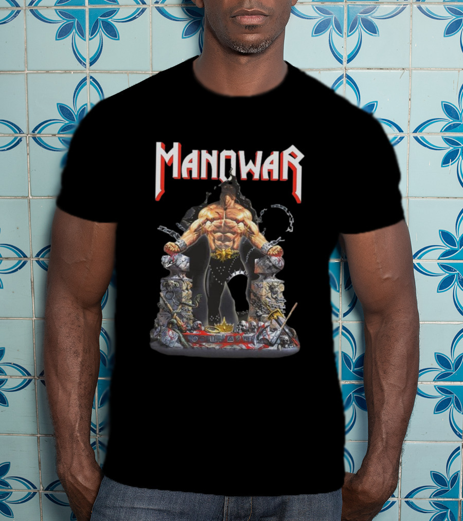 Manowar Louder Than Hell Warrior Chains 2025 T-Shirt