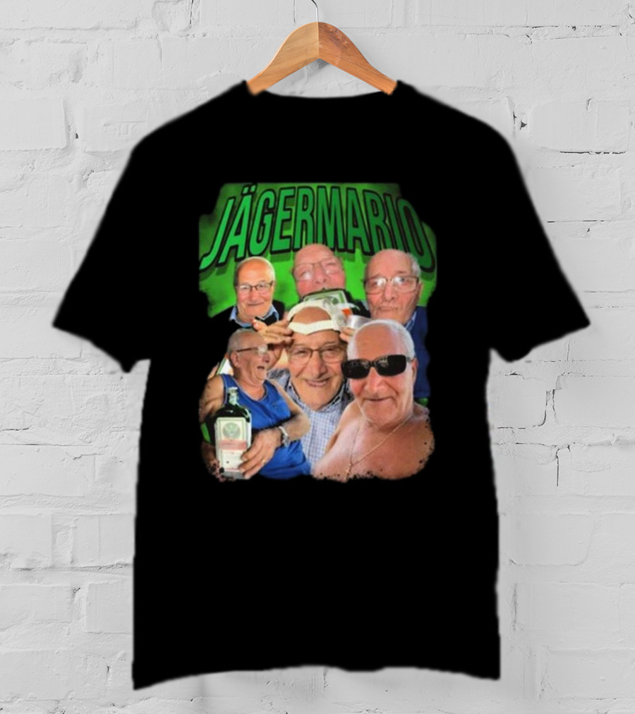 Marioscerra5 Jägermario Sigma Funny Multiphoto Collage T-Shirt