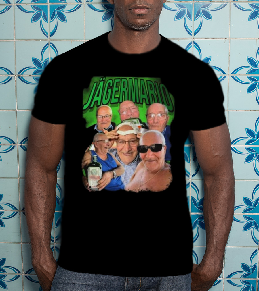 Marioscerra5 Jägermario Sigma Funny Multiphoto Collage T-Shirt