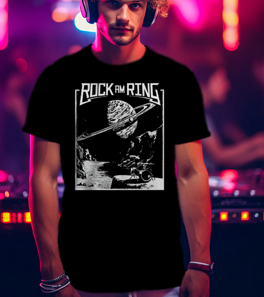Rock Am Ring Lunar Beat Community Contest Gewinner Saturn Planet Drums T-Shirt