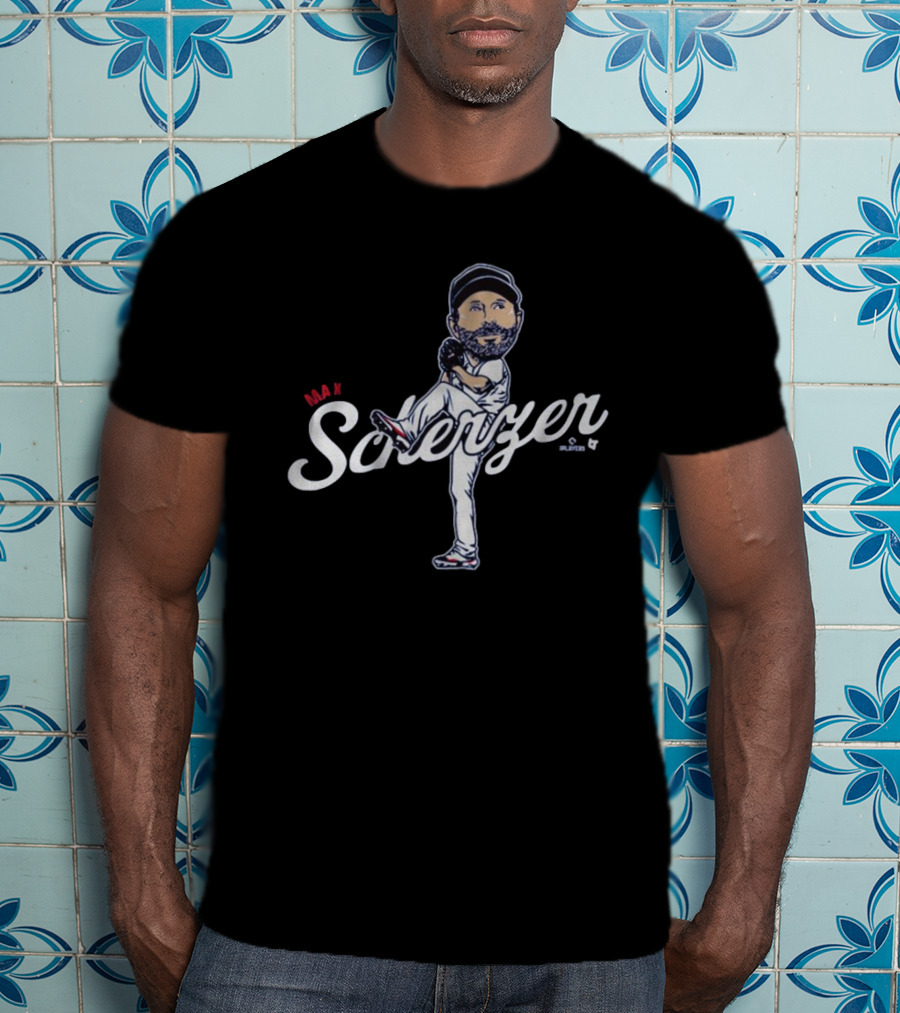 Max Scherzer Caricature Toronto Blue Jays MLB Pitcher Baseball T-Shirt