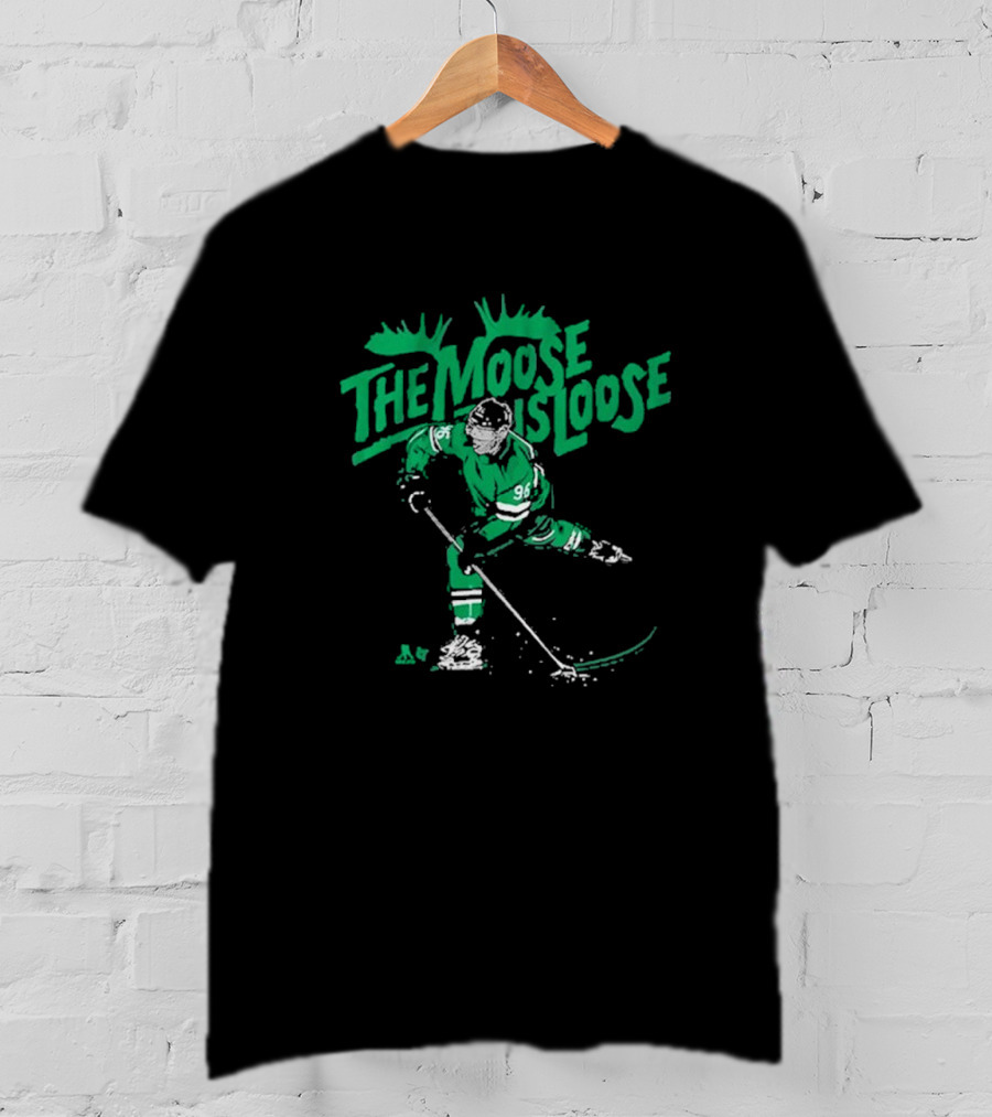 The Moose Is Loose Hockey Player Number 96 T-Shirt