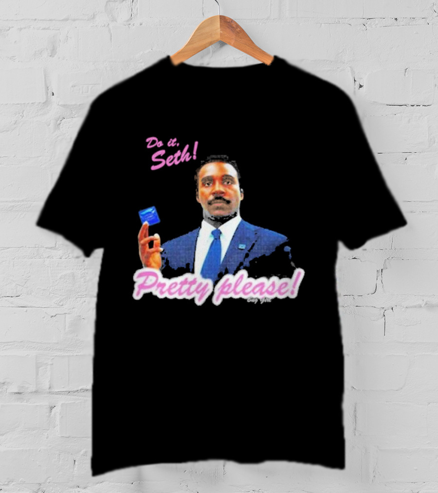 Do It Seth Pretty Please! Milchick Holding Blue Card T-Shirt