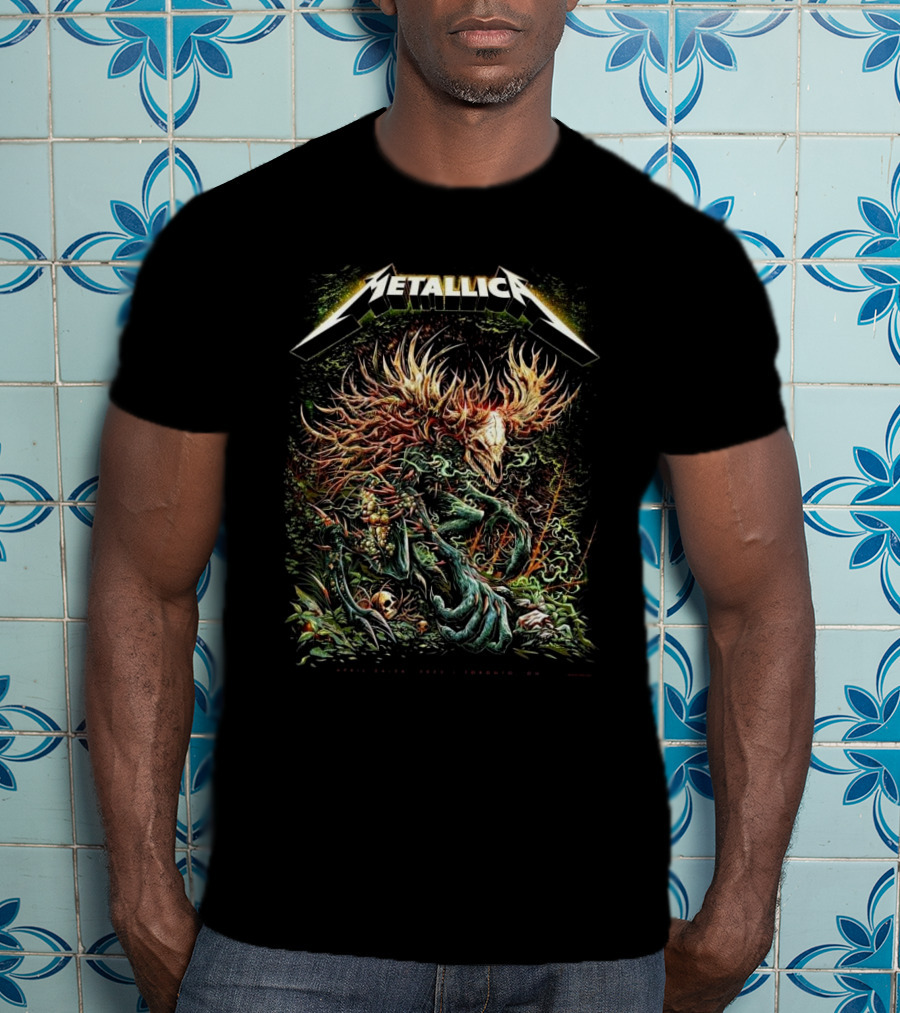 Metallica M72 Toronto Ontario 2025 Rogers Centre April 24 26 Forest Creature Skull Art T-Shirt