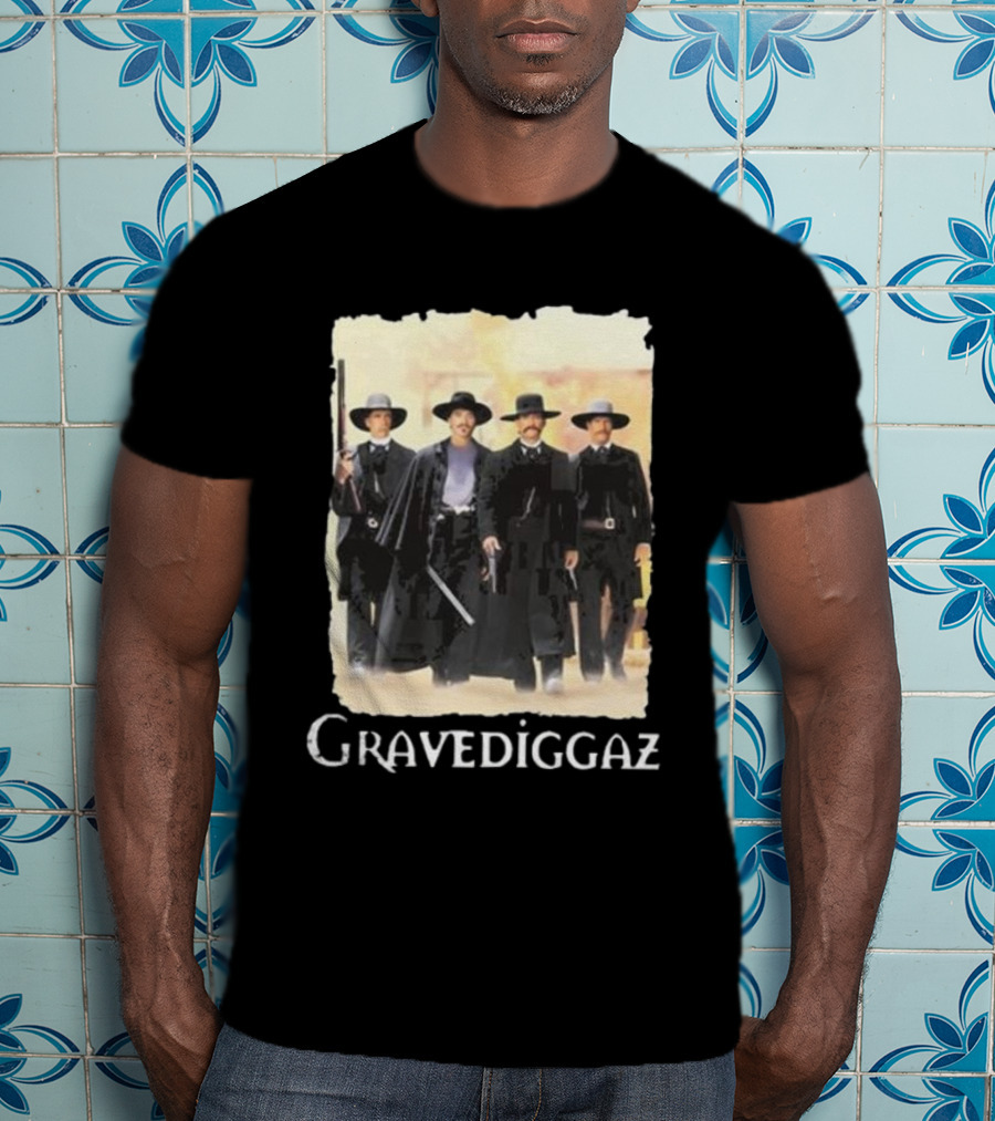 Methsyndicate Gravediggaz Tombstone Western Gunslingers T-Shirt