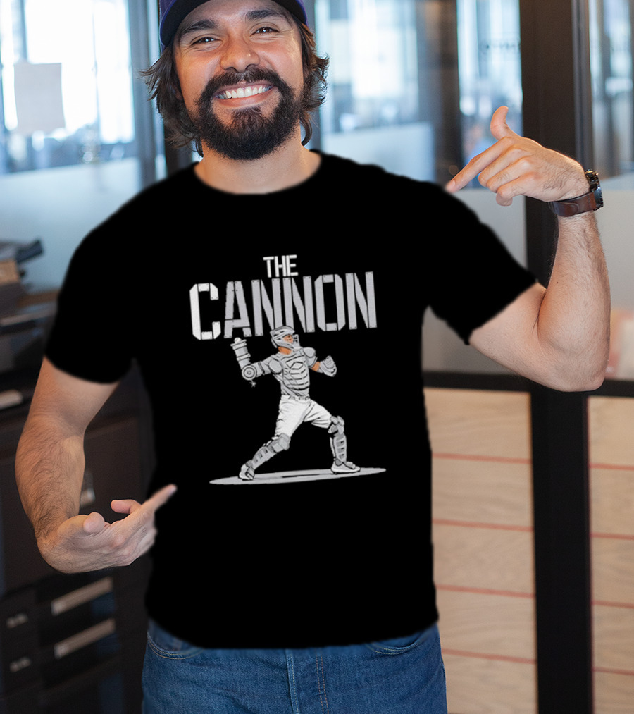 Mets Sean Manaea The Cannon Catcher Stance And Gear T-Shirt