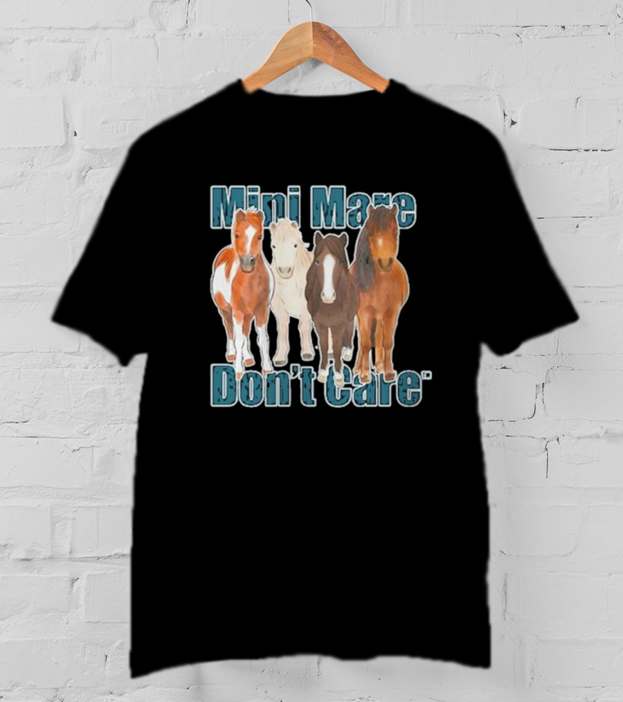 Mini Mare Don't Care Horse Trio T-Shirt