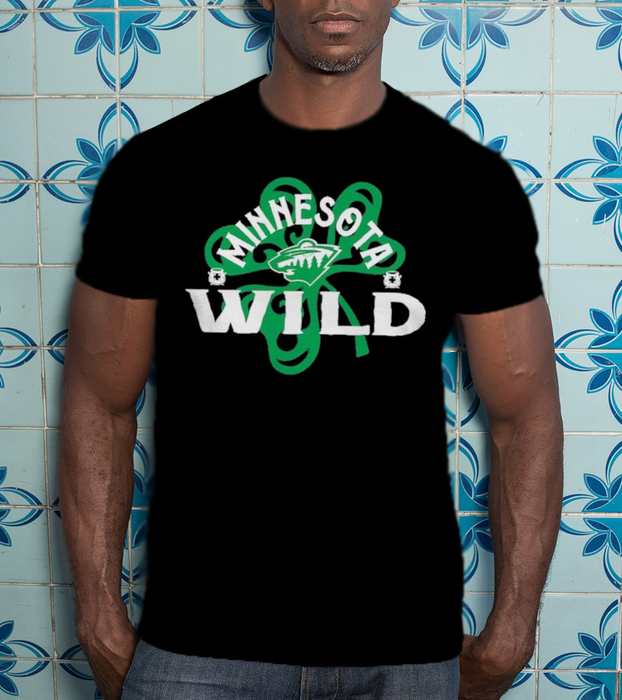 Minnesota Wild St. Patrick’s Day Shamrock T-Shirt