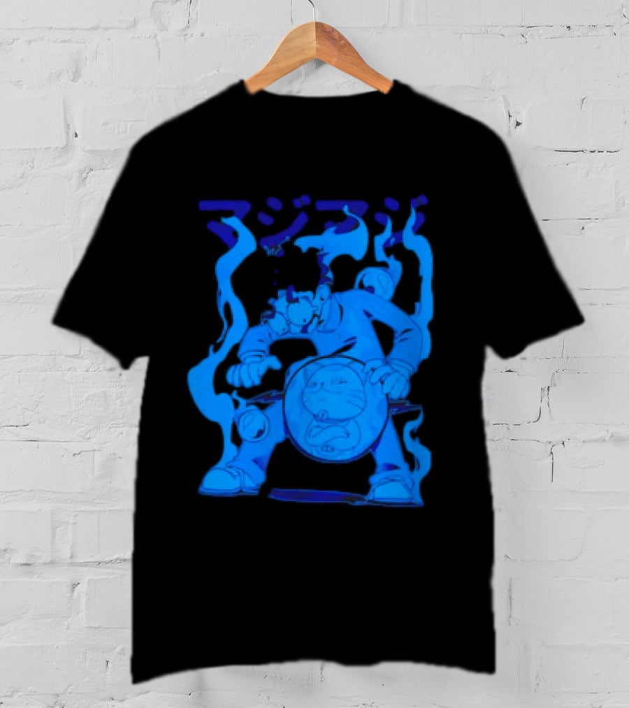 Dandadan My Balls Manga Character With Blue Aura T-Shirt