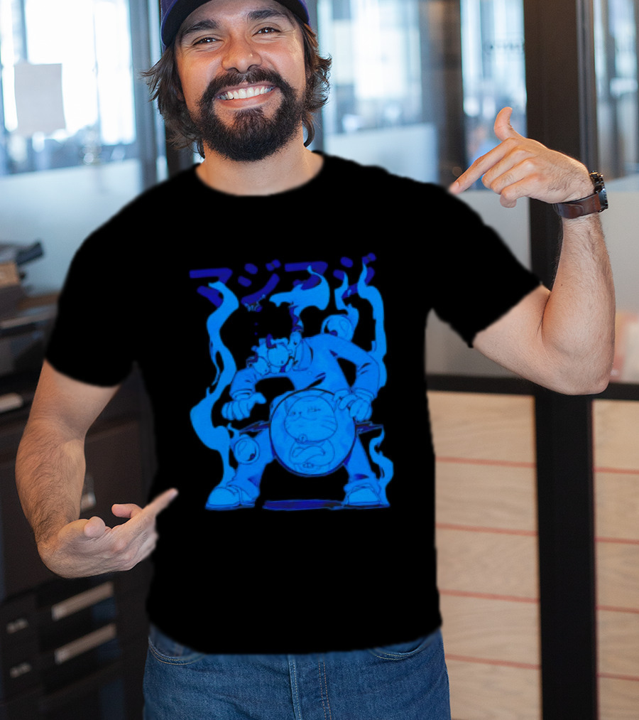 Dandadan My Balls Manga Character With Blue Aura T-Shirt