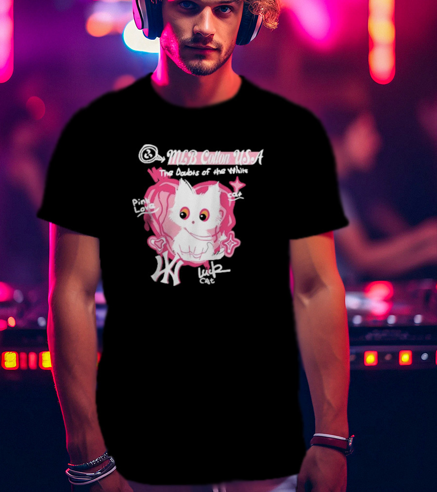MLB Cotton USA The Doubts Of Our Values Lucky Cat T-Shirt