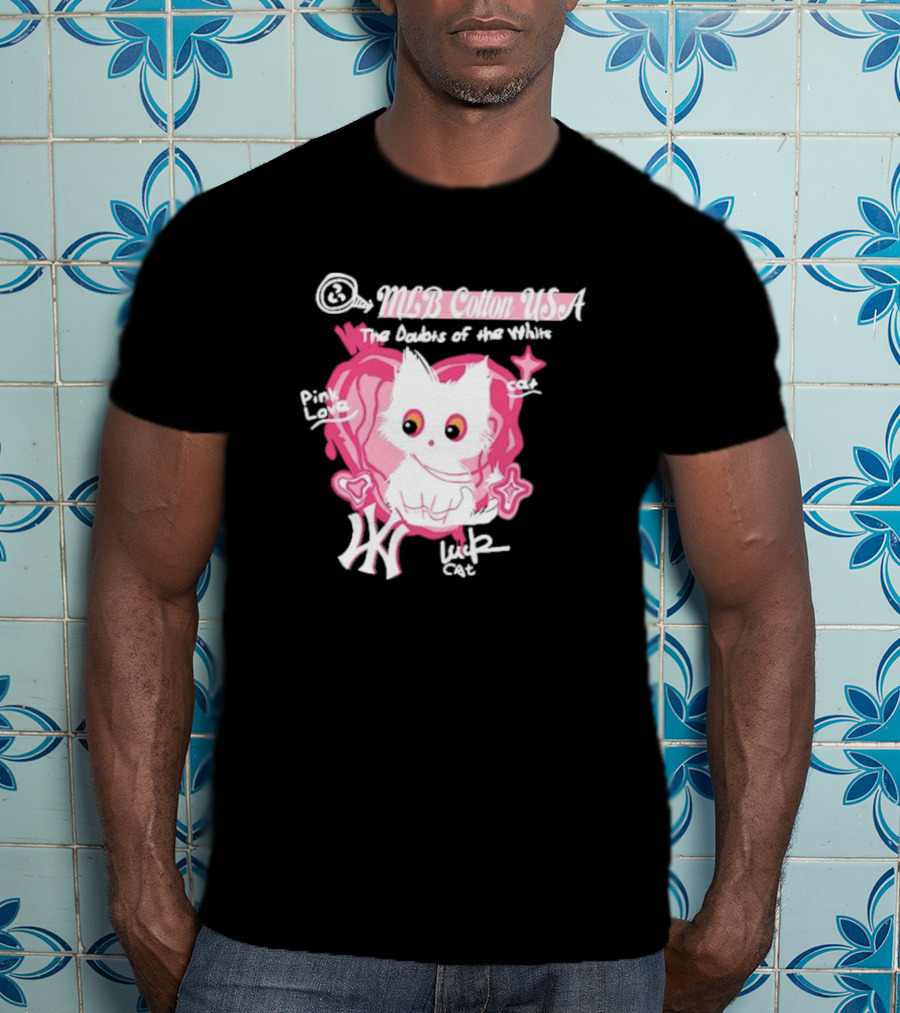 MLB Cotton USA The Doubts Of Our Values Lucky Cat T-Shirt