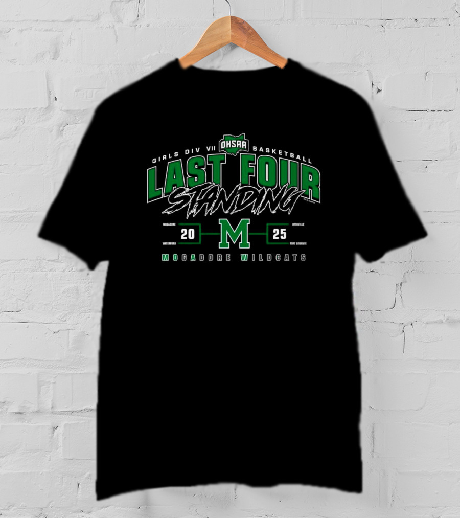 Mogadore Wildcats 2025 OHSAA Girls Division VII Basketball Last Four Standing M T-Shirt