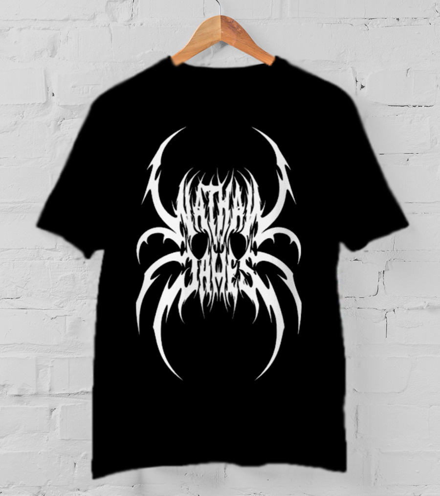 Nathan James White Spider Skull T-Shirt