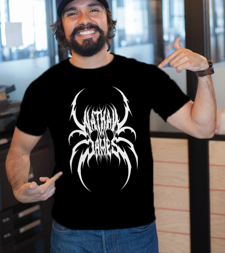Nathan James White Spider Skull T-Shirt