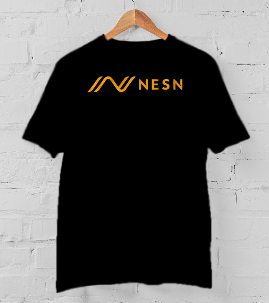 NESN Yellow Text Icon Curved Lines T-Shirt