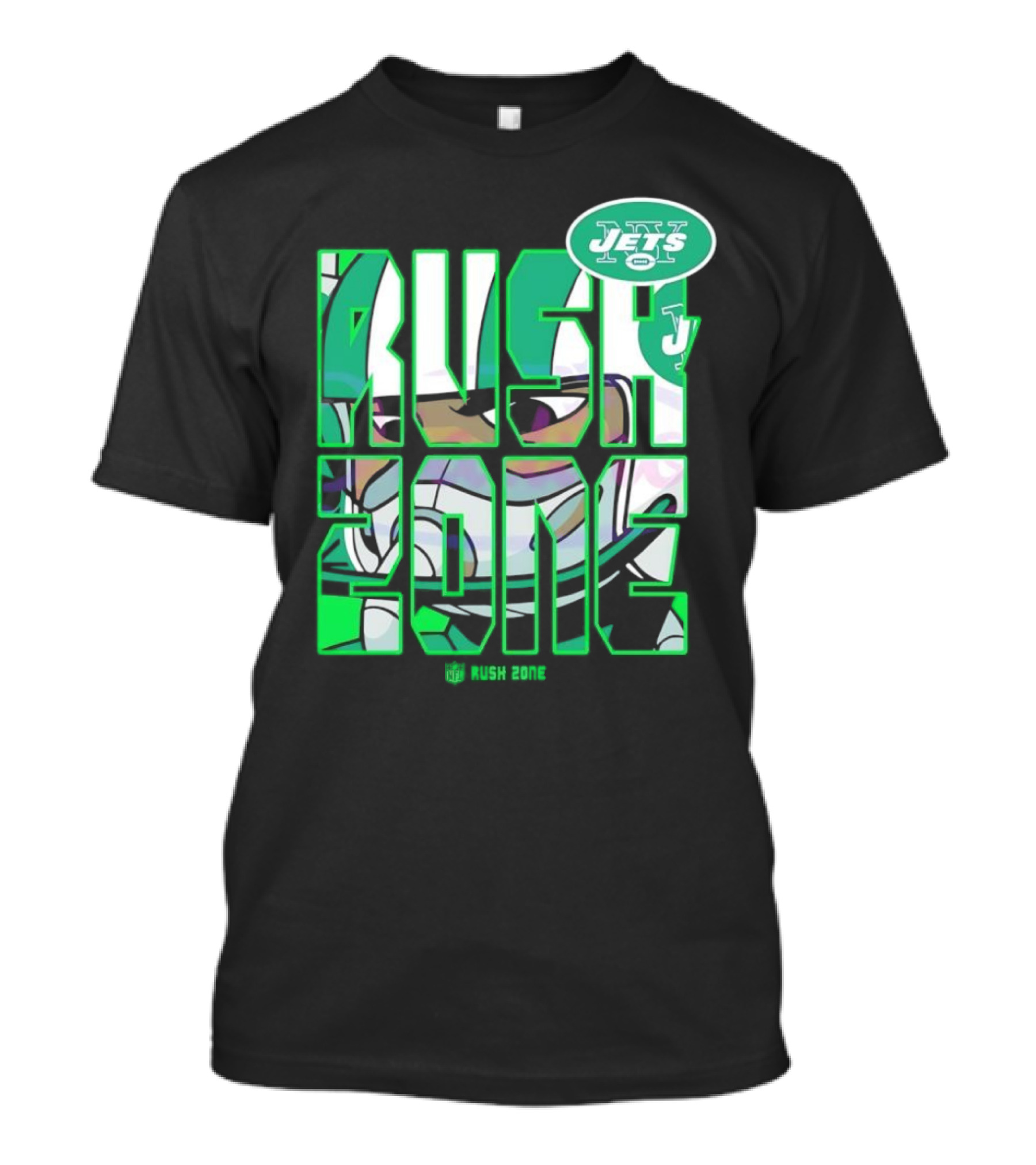 New York Jets NFL Rush Zone Cartoon Football Jets T-Shirt
