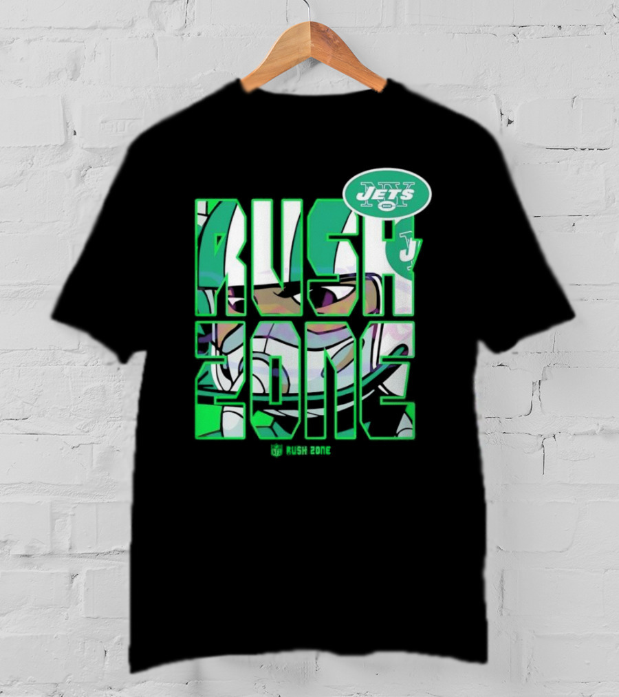 New York Jets NFL Rush Zone Cartoon Football Jets T-Shirt