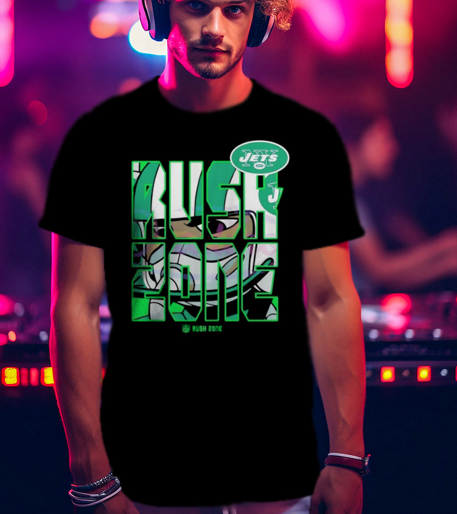New York Jets NFL Rush Zone Cartoon Football Jets T-Shirt