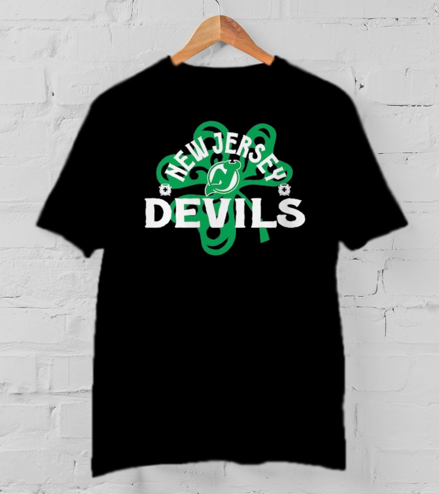 New Jersey Devils Shamrock St. Patrick's Day T-Shirt