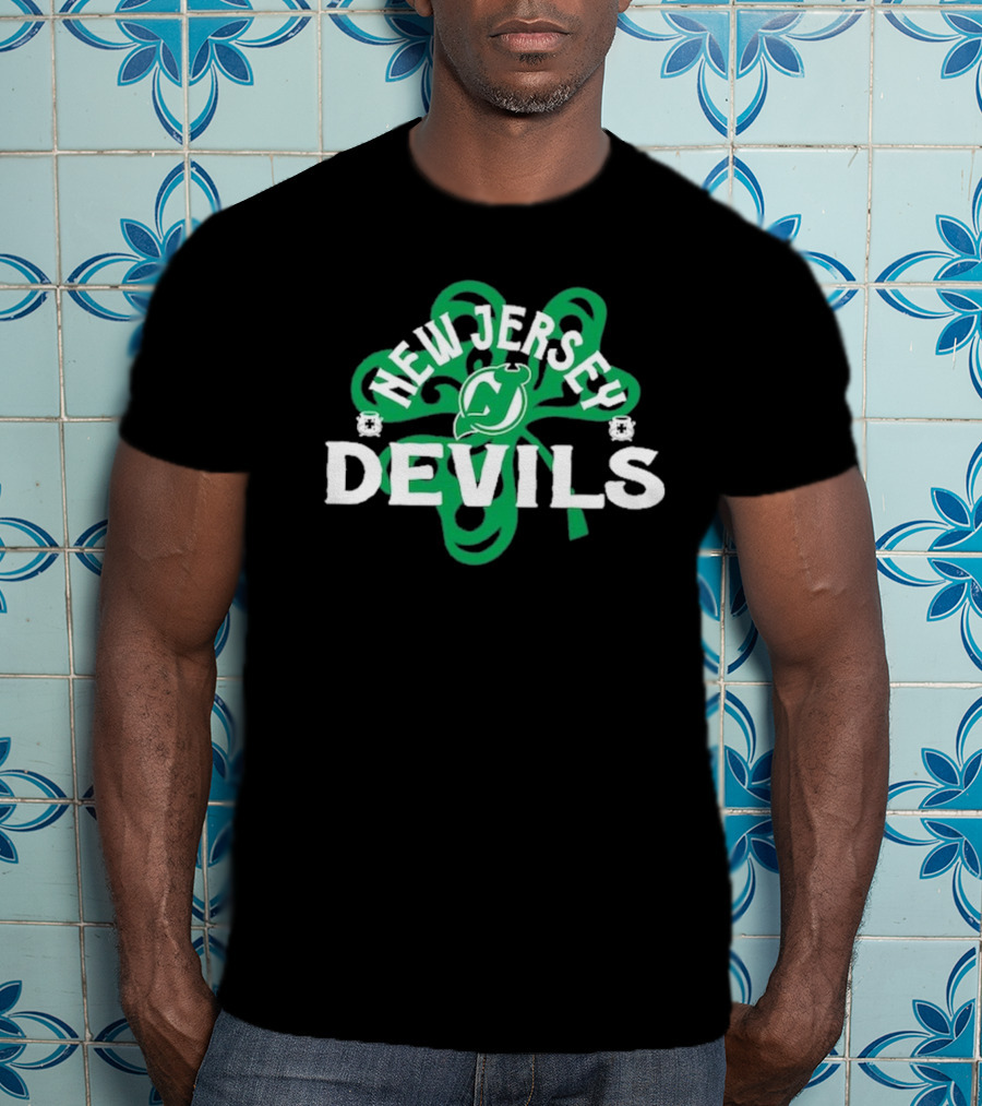 New Jersey Devils Shamrock St. Patrick's Day T-Shirt