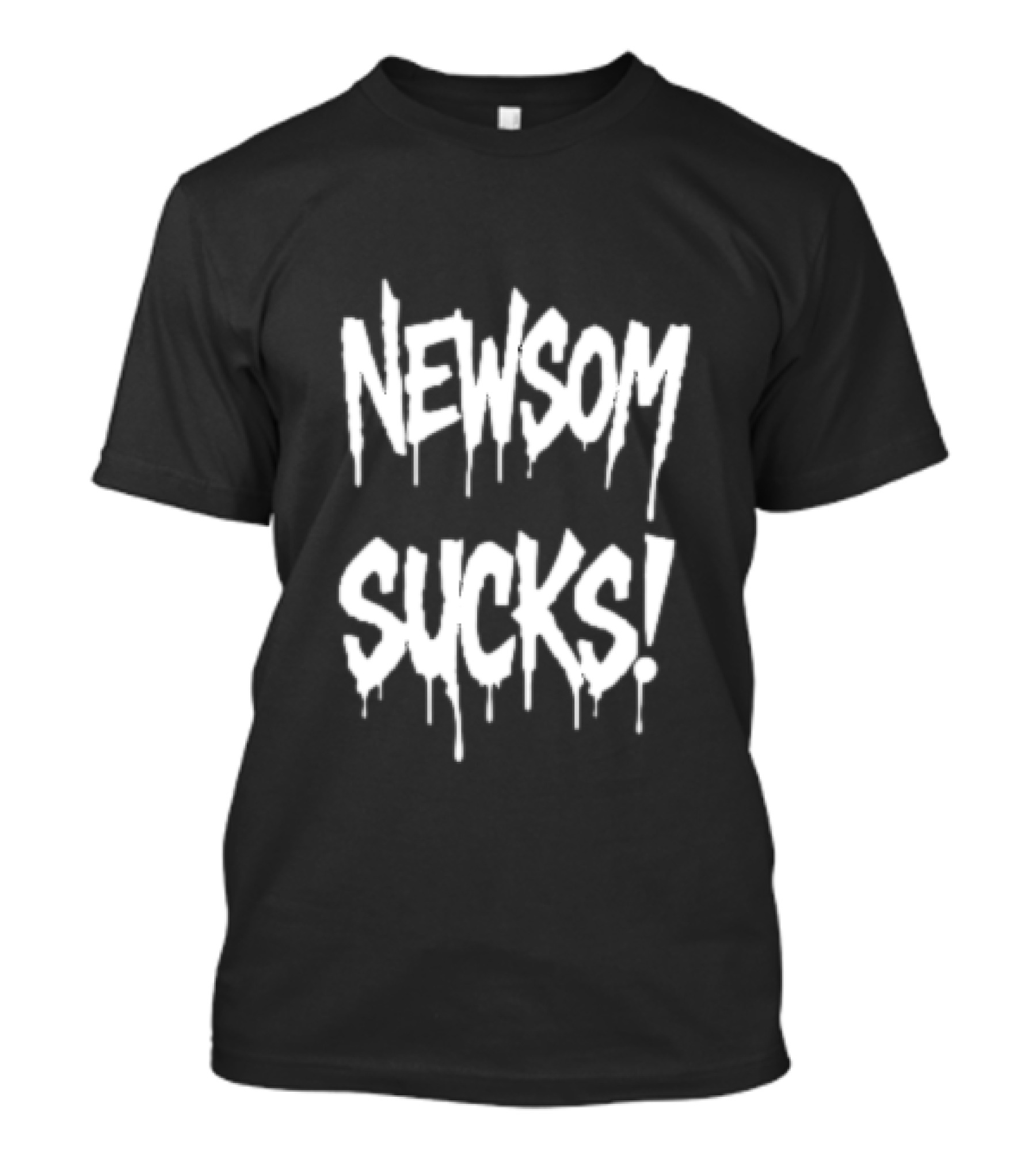 Newson Sucks Dripping Graffiti Style Text T-Shirt
