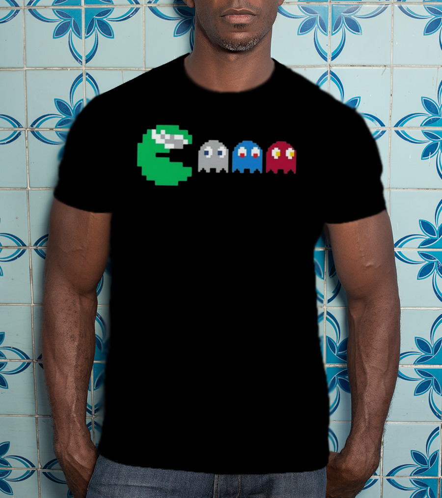NFC East Rivalry Pac-Man Ghosts Football Theme T-Shirt
