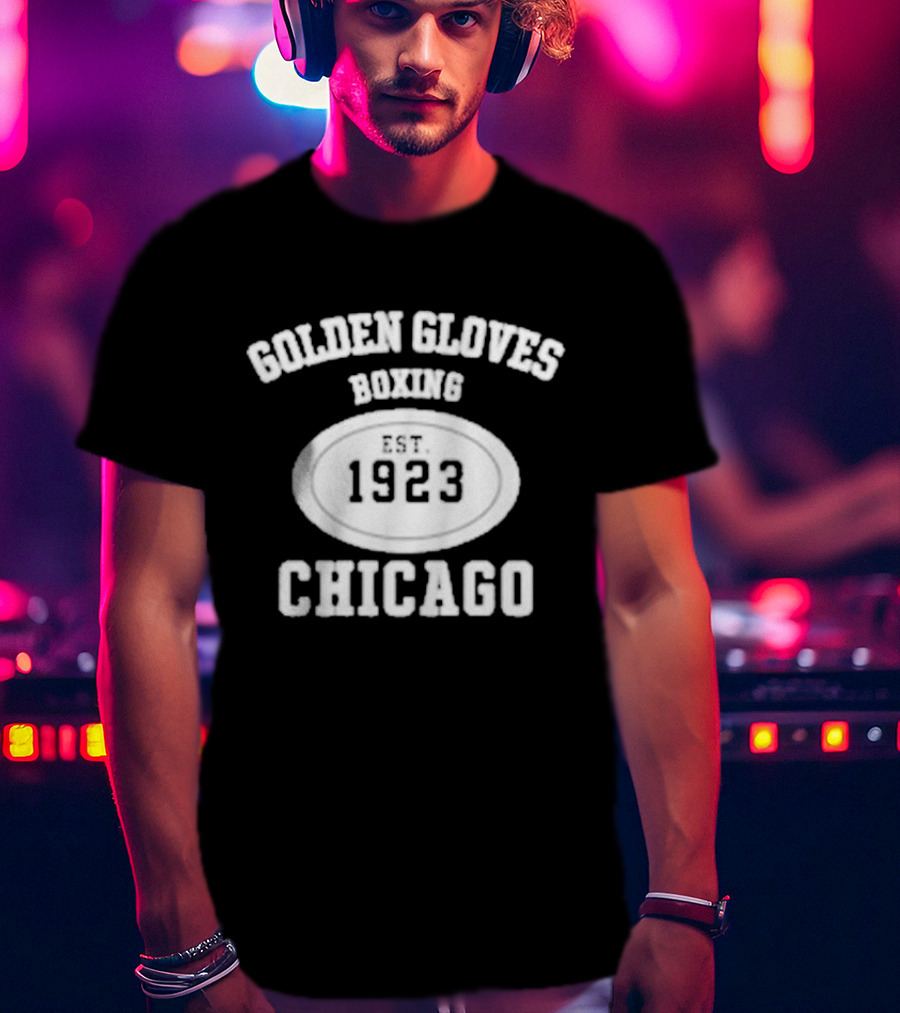 Golden Gloves Boxing 1923 Chicago Vintage Style T-Shirt