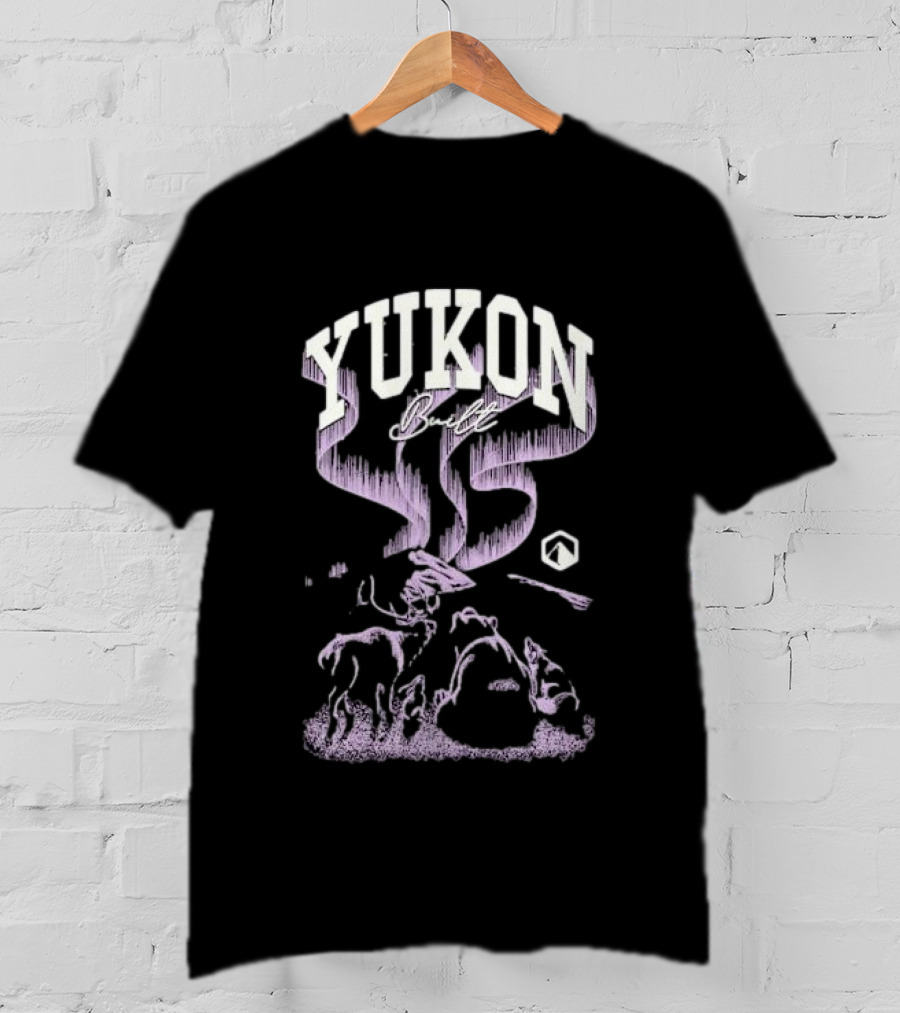 Yukon Built Northern Lights Social Club Scenery T-Shirt