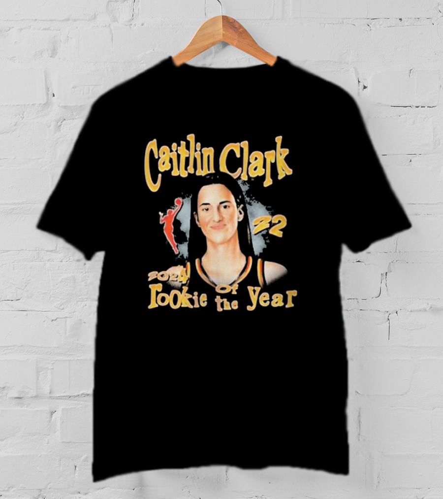 Caitlin Clark Rookie Of The Year Basketball Number 22 Player Tribute T-Shirt