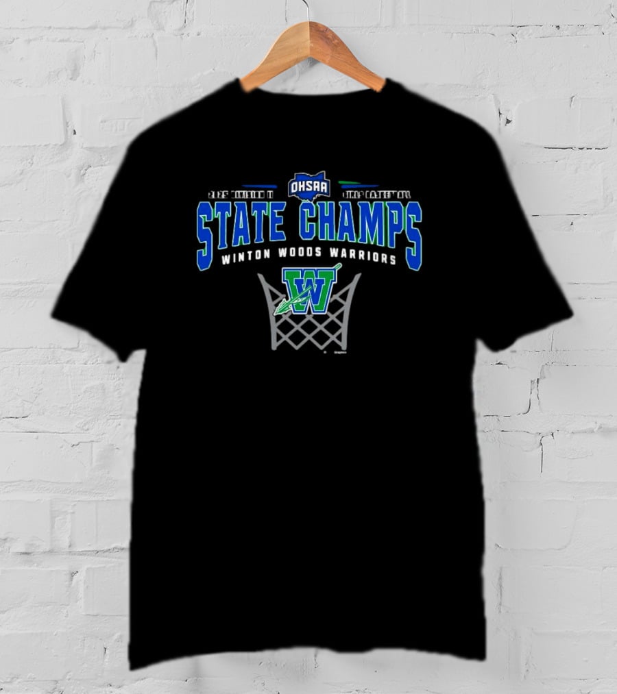 OHSAA 2025 Division II State Champs Winton Woods Warriors Basketball T-Shirt