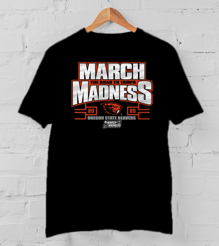 Oregon State Beavers March Madness The Road To Tampa College Sports 2025 T-Shirt