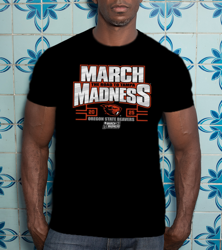 Oregon State Beavers March Madness The Road To Tampa College Sports 2025 T-Shirt