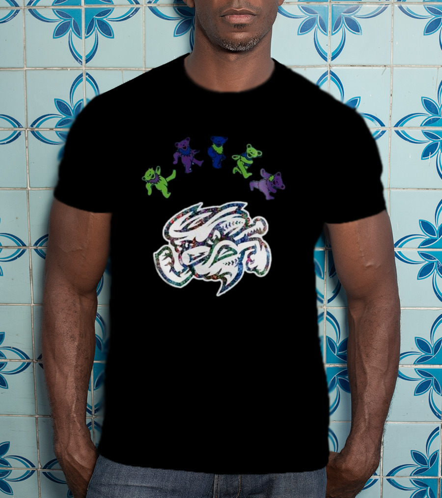 Omaha Storm Chasers Grateful Dead Night 2025 Baseball Dancing Bears T-Shirt