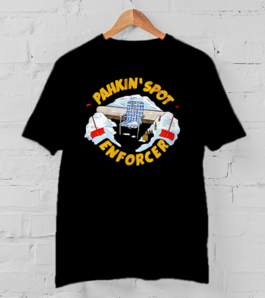 Pahkin’ Spot Enforcer Hockey Ice Rink Shovels T-Shirt