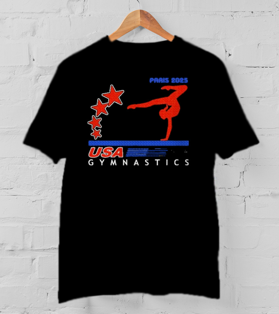 Paris 2025 USA Gymnastics Stars T-Shirt